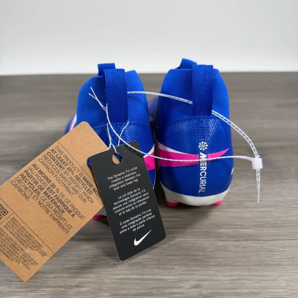 Nike Youth Air Zoom Superfly 10 Academy Blue Soccer Cleats FQ8304-446 Size 6Y
